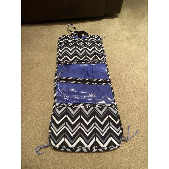 Vera Bradley Hanging Organizer Bag Toiletry Cosmetic Travel Retired Lotus - Picture 2 of 4